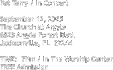 Pat Terry / In Concert